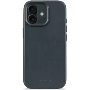 Coque arrière Decoded en cuir véritable pour Apple iPhone 17 - Navy Shadow