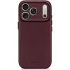 Coque arrière Decoded en cuir véritable pour Apple iPhone 17 Pro - Dark Ruby
