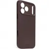 Coque arrière Decoded en cuir véritable pour Apple iPhone 17 Pro - Chocolate Brown 3