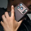 Coque arrière Decoded en cuir véritable pour Apple iPhone 17 Pro - Chocolate Brown 6