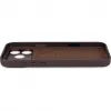 Coque arrière Decoded en cuir véritable pour Apple iPhone 17 Pro - Chocolate Brown 7