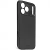 Coque arrière Decoded en cuir véritable pour Apple iPhone 17 Pro - Noir 2