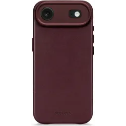 Coque arrière Decoded en cuir véritable pour Apple iPhone Air - Dark Ruby