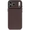 Coque arrière Decoded en cuir véritable pour Apple iPhone 17 Pro Max - Chocolate Brown