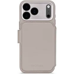 Coque portefeuille détachable Decoded en cuir véritable 2-en-1 pour Apple iPhone 17 Pro Max - Solid Clay