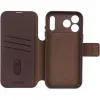 Coque portefeuille en cuir véritable Decoded en cuir véritable 2-en-1 pour Apple iPhone 17 Pro Max - Chocolate Brown 7