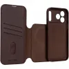 Coque portefeuille en cuir véritable Decoded en cuir véritable 2-en-1 pour Apple iPhone 17 Pro Max - Chocolate Brown 9