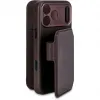 Coque portefeuille en cuir véritable Decoded en cuir véritable 2-en-1 pour Apple iPhone 17 Pro - Chocolate Brown 2