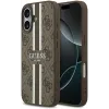Coque arrière rigide Guess 4G Printed Stripes avec MagSafe pour Apple iPhone 17 - Marron 0