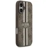 Coque arrière rigide Guess 4G Printed Stripes avec MagSafe pour Apple iPhone 17 - Marron 2