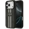 Coque arrière rigide Guess 4G Printed Stripes avec MagSafe pour Apple iPhone 17 Pro - Noir 0