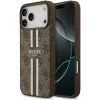 Coque arrière rigide Guess 4G Printed Stripes avec MagSafe pour Apple iPhone 17 Pro Max - Marron 0
