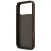 Coque arrière rigide Guess 4G Printed Stripes avec MagSafe pour Apple iPhone 17 Pro Max - Marron 4