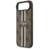 Coque arrière rigide Guess 4G Printed Stripes avec MagSafe pour Apple iPhone Air - Marron 5