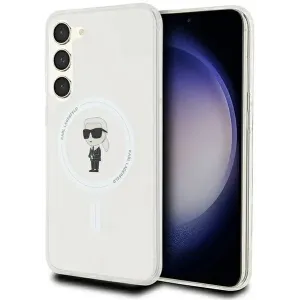 Coque arrière Karl Lagerfeld IML Ikonik avec MagSafe pour Samsung Galaxy S24 Plus - Transparent