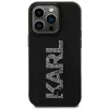 Coque arrière Karl Lagerfeld 3D Rubber Glitter Logo pour Apple iPhone 15 Pro - Noir 2