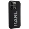Coque arrière Karl Lagerfeld 3D Rubber Glitter Logo pour Apple iPhone 15 Pro - Noir 3