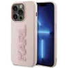 Coque arrière Karl Lagerfeld 3D Rubber Glitter Logo pour Apple iPhone 15 Pro - Rose 0