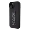 Coque arrière Karl Lagerfeld 3D Rubber Glitter Logo pour Apple iPhone 15 - Noir 1