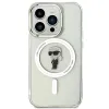 Coque arrière Karl Lagerfeld IML Ikonik avec MagSafe pour Apple iPhone 15 Pro - Transparent 3