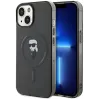 Coque arrière Karl Lagerfeld IML Ikonik avec MagSafe pour Apple iPhone 15 - Noir