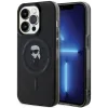 Coque arrière Karl Lagerfeld IML Ikonik avec MagSafe pour Apple iPhone 15 Pro Max - Noir