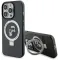 Coque arrière rigide Karl Lagerfeld Ring Stand Karl & Choupette avec MagSafe pour Apple iPhone 15 Pro - Noir