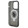 Coque arrière rigide Karl Lagerfeld Ring Stand Karl & Choupette avec MagSafe pour Apple iPhone 14 Pro - Noir 7