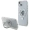 Coque arrière rigide Karl Lagerfeld Ring Stand Karl & Choupette avec MagSafe pour Apple iPhone 14 - Blanc