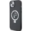 Coque arrière rigide Karl Lagerfeld Ring Stand Karl & Choupette avec MagSafe pour Apple iPhone 14 - Noir 2