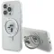 Coque arrière rigide Karl Lagerfeld Ring Stand Karl & Choupette avec MagSafe pour Apple iPhone 14 Pro Max - Blanc