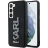 Coque arrière Karl Lagerfeld 3D Rubber Glitter Logo pour Samsung Galaxy S23 - Noir 0