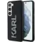 Coque arrière Karl Lagerfeld 3D Rubber Glitter Logo pour Samsung Galaxy S23 - Noir