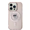 Coque arrière Karl Lagerfeld IML Choupette avec MagSafe pour Apple iPhone 14 Pro Max - Rose 3