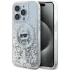 Coque arrière Karl Lagerfeld Liquid Glitter Choupette Head avec MagSafe pour Apple iPhone 14 Pro Max - Transparent 0