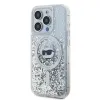 Coque arrière Karl Lagerfeld Liquid Glitter Choupette Head avec MagSafe pour Apple iPhone 14 Pro Max - Transparent 1
