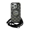 Coque arrière Karl Lagerfeld IML Crossbody Monogram Karl & Choupette Head avec MagSafe pour Apple iPhone 15 Pro - Noir 2