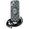 Coque arrière Karl Lagerfeld IML Crossbody Monogram Karl & Choupette Head avec MagSafe pour Apple iPhone 15/14 - Noir