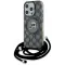 Coque arrière Karl Lagerfeld IML Crossbody Monogram Karl & Choupette Head avec MagSafe pour Apple iPhone 15 Pro Max - Noir