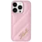 Coque arrière Karl Lagerfeld Diagonal Quilted Script pour Apple iPhone 15 - Rose