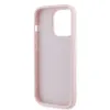 Coque arrière Karl Lagerfeld Diagonal Quilted Script pour Apple iPhone 14 Pro - Rose 7