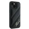 Coque arrière Karl Lagerfeld Diagonal Quilted Script pour Apple iPhone 15 Plus/14 Plus - Noir 4
