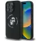 Coque arrière en silicone Karl Lagerfeld Karl & Choupette Heads Ring avec MagSafe pour Apple iPhone 16 Pro - Noir