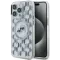 Coque arrière Karl Lagerfeld IML Monogram Karl & Choupette Head avec MagSafe pour Apple iPhone 15 Pro - Transparent