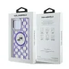 Coque arrière Karl Lagerfeld IML Monogram Karl & Choupette Head avec MagSafe pour Apple iPhone 15 Pro Max - Violet 5