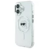 Coque arrière Karl Lagerfeld IML Metal Karl Head avec MagSafe pour Apple iPhone 16 Plus - Blanc 2