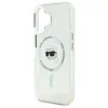 Coque arrière Karl Lagerfeld IML Metal Karl Head avec MagSafe pour Apple iPhone 16 Plus - Blanc 6