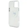 Coque arrière Karl Lagerfeld IML Metal Choupette Head avec MagSafe pour Apple iPhone 16 Pro - Blanc 7