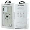 Coque arrière Karl Lagerfeld IML Metal Choupette Head avec MagSafe pour Apple iPhone 16 Pro - Blanc 8