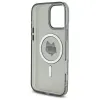 Coque arrière Karl Lagerfeld IML Metal Choupette Head avec MagSafe pour Apple iPhone 16 Pro - Noir 7